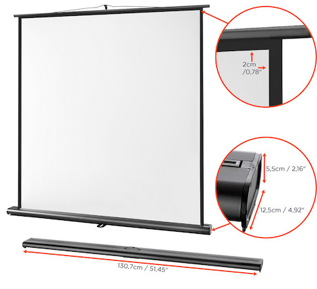 celexon Leinwand Ultramobil Professional 120 x 120 cm