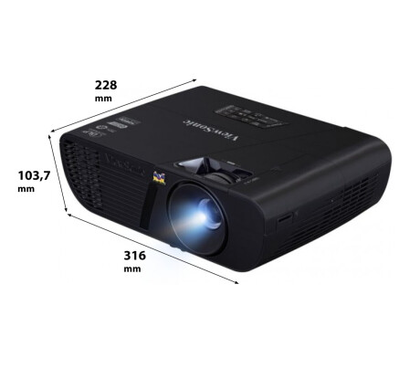ViewSonic PJD7720HD Heimkino Beamer mit 3200 ANSI-Lumen und Full-HD