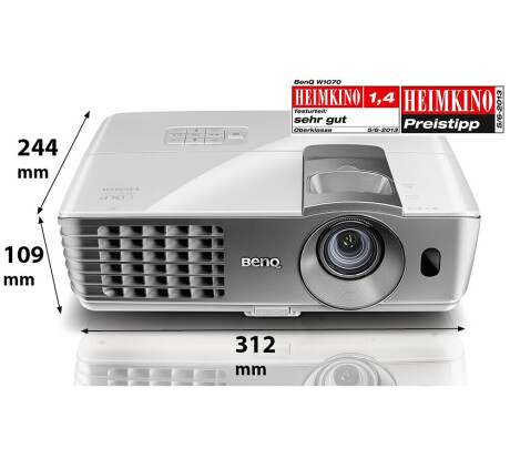 BenQ W1070 3D Heimkino Beamer mit 2000 ANSI-Lumen und Full-HD