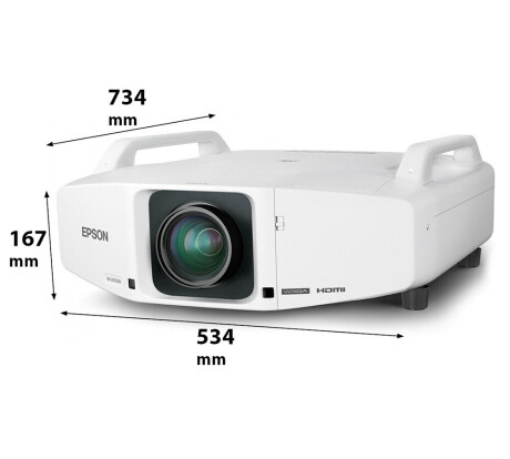 Epson EB-Z8350WNL (ohne Objektiv) Beamer, 8500 ANSI-Lumen, WXGA