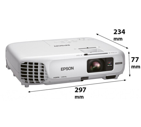 Epson EB-W28 Business Beamer mit 3000 ANSI-Lumen und WXGA Auflösung
