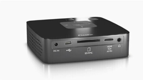 PHILIPS PicoPix 2450 Mini Beamer mit 55 ANSI-Lumen und WVGA Auflösung