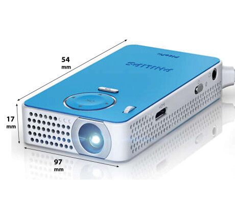 Philips PicoPix PPX4150 Mini Beamer mit 50 ANSI-Lumen und VGA