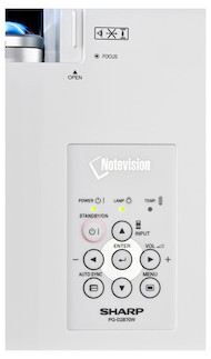 Sharp PG-D2870W Kurzdistanzbeamer mit 2800 ANSI-Lumen und WXGA