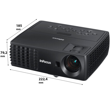InFocus IN1118HD Mobiler Beamer mit 2400 ANSI-Lumen und Full-HD