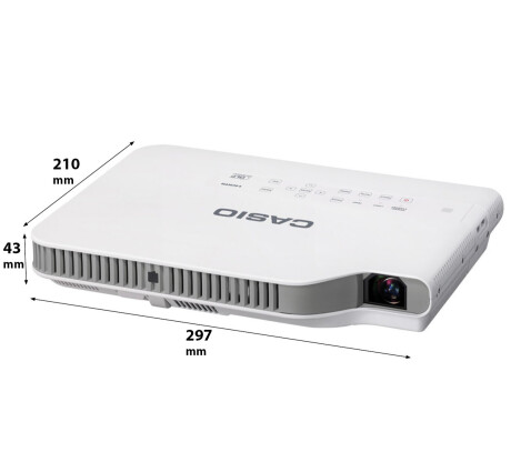 Casio XJ-A252 Mobiler Beamer mit 3000 ANSI-Lumen und WXGA Auflösung