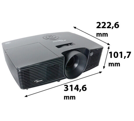 Optoma S316 Beamer mit 3200 ANSI-Lumen und SVGA Auflösung