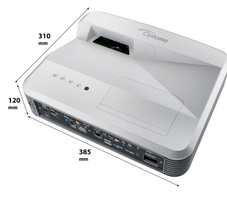 Optoma W319UST Kurzdistanzbeamer mit 3300 ANSI-Lumen und WXGA