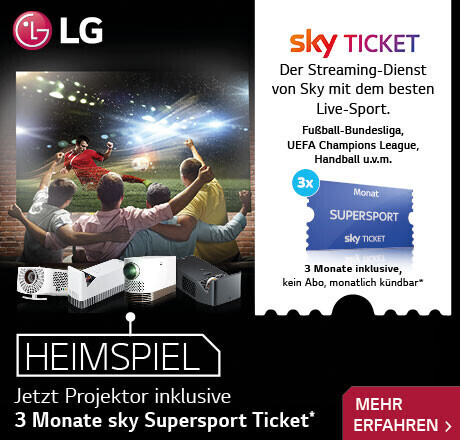 LG HF80JG Mini Beamer mit 2000 ANSI-Lumen und Full-HD Auflösung