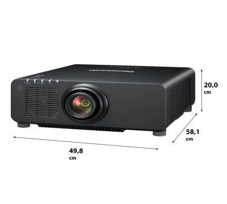 Panasonic PT-RW730 schwarz Installationsbeamer mit 7200 Lumen und WXGA