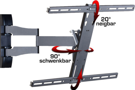 VCM Universelle TV Wandhalterung "WS 100 Slim" | Halter für LED, LCD, Plasma