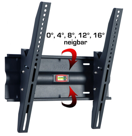 VCM universelle Wandhalterung "WN 110", neigbar Schwarz