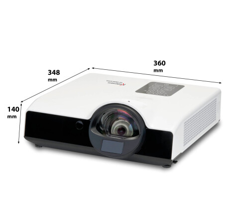 Kindermann KX-450W active Kurzdistanzbeamer mit 2600 ANSI-Lumen