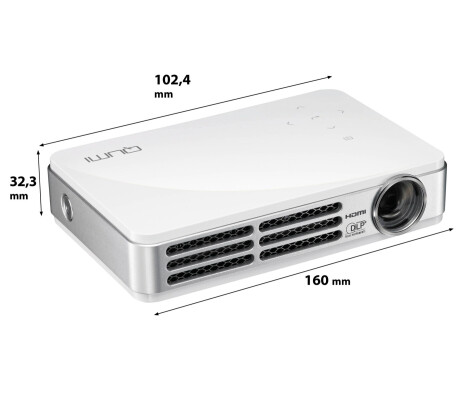 Vivitek Qumi Q5 (weiß) Mini Beamer mit 500 ANSI-Lumen und WXGA