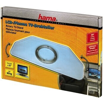 Hama LCD-/Plasma-TV-Drehteller, Glas, Klar, bis 32"