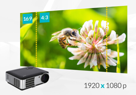 ivolum LED Heimkino- und Business-Beamer HBP-3000 mit 2800 Lumen und FullHD