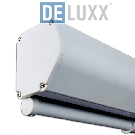 DELUXX Advanced Rolloleinwand Mattweiß Polaro inkl. Softeinzug - 4:3 - 270x203 cm - 133''