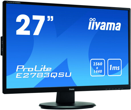 iiyama ProLite E2783QSU-B1 27" LCD Monitor mit WQHD und 1ms