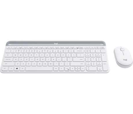 Logitech MK470 Slim Combo Set - Tastatur und Maus - kabellos - weiß