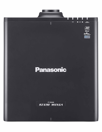 Panasonic PT-RZ690BE mit Objektiv, schwarz Installationsbeamer mit 6.200 Lumen