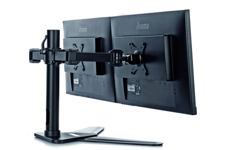 iiyama DS1002D-B1 Komfortable duale Monitorhalterung mit Standfuß