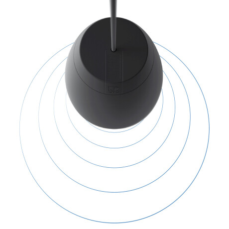 Audac Pendellautsprecher, 1x4", 1x1", 24W/16Ohm, 100V (24W/12W/6W/3W), mit Anschlußkabel, schwarz