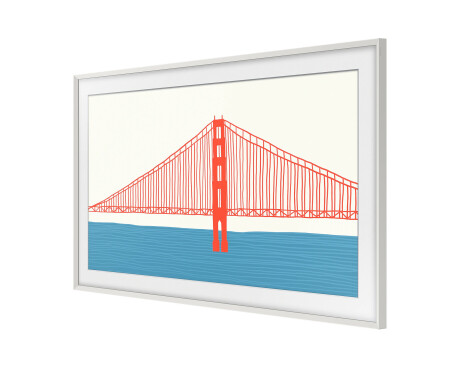 Samsung 65" Frame Rahmen Abgeschrägt Weiß