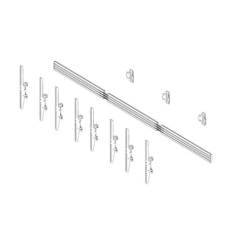 Hagor CPS W4P - Menuboard Wandhalterung für 4x 46-65“ Displays Portrait, max. VESA 400x600