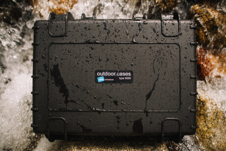 B&W Hartschalenkoffer Typ 5000 mit Würfelschaum, orange