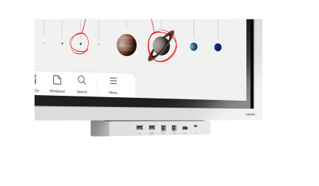 Samsung Flip Pro WM65B 65" interaktives Touchdisplay mit 4K UHD inkl. Rollwagen und Anschlussbox