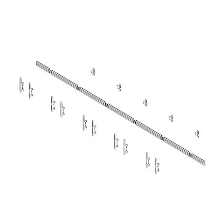 Hagor comPROnents® Menuboard Wandhalterung für 5 Displays 46-65" Landscape |max.VESA 600x400