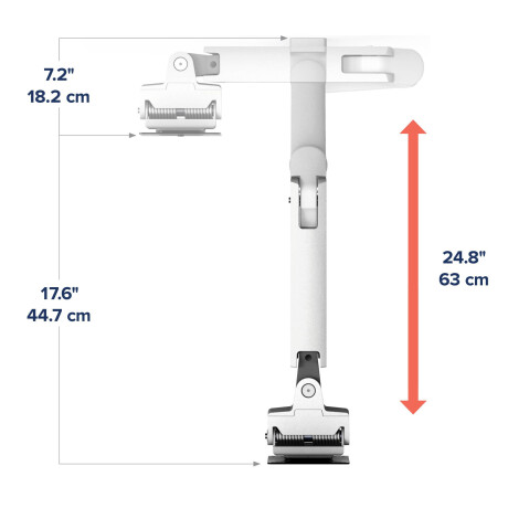 Ergotron HX Monitor Arm, Wandhalterung (weiß)