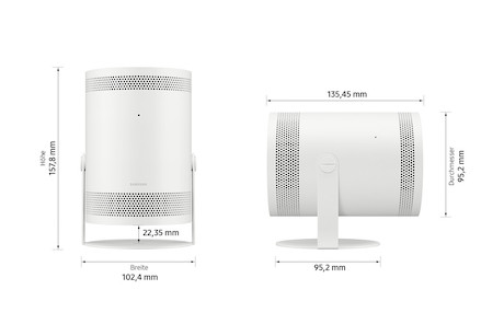 Samsung The Freestyle LFF3C (2023) portabler LED Beamer mit Smart TV und Gaming Apps