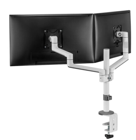 Neomounts DS60-425WH2 - vollbewegliche Tischhalterung für zwei Bildschirme bis zu 27" - schwarz