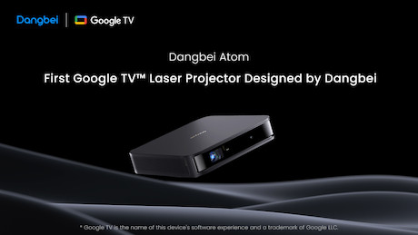 Dangbei Atom Mobiler Laser Beamer mit Google TV™, Full HD und 1.200 ISO-Lumen