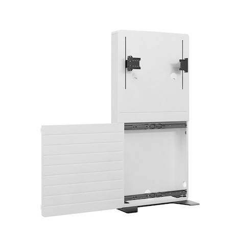 Hagor CON-Line® Big FS Lift 75 - 98" freistehende Medienstele, elektrisch höhenverstellbar