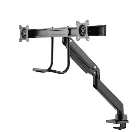 Neomounts NM-D775DXBLACK Tischhalterung für zwei Flachbildschirme bis 32" | 8 kg (pro Bildschirm)