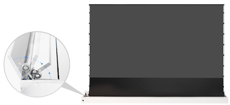 celexon UST Hochkontrast Bodenscheren Leinwand - HomeCinema Plus, 130" weiß