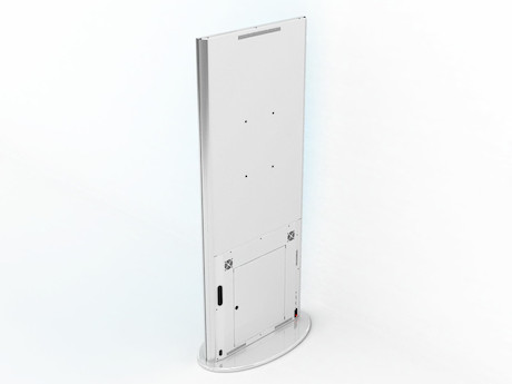 SWEDX Lamina 50" freistehendes Touch Display mit Steuereinheit & Smart HDMI, weiß - Demoware