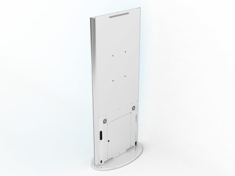 SWEDX Lamina 50" freistehendes Touch Display mit Steuereinheit & Smart HDMI, weiß - Demoware