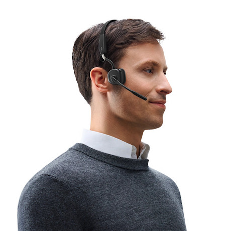 SHOKZ OpenMeet UC Open-Ear-Design Dual Bluetooth Headset | zertifieziert für UC Platformen | mit USB
