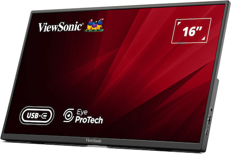 ViewSonic VA1650 16“ leichter tragbarer USB-C Monitor