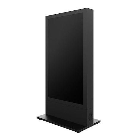 Hagor HP Kiosk 75" FS – B2B Indoorstele für zwei Bildschirme, Back-to-Back | Portrait-Format | Bilds
