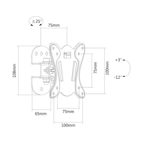 Purelink PM-FM10-100 PureMounts TV-Halterung - schwenkbar - Vesa 100
