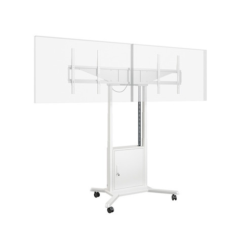 Hagor HP Twin Lift M-DW mobiles, elektro-motorisch höhenverstellbares Liftsystem für zwei Displays n