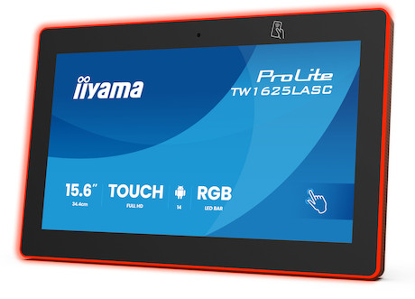 iiyama ProLite TW1625LASC-B3PNR 16" PCAP Touchmonitor mit Android-Betriebssystem, NFC-/RFID-Lesegerä