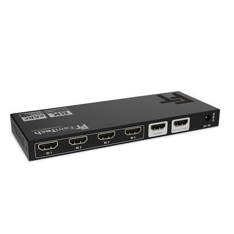 Feintech AX340 HDMI 2.1 Audio Extractor 4 In 1 Out für eARC-Soundbar | eARC-TV