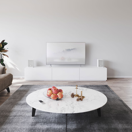 Audio Pro A28 Multiroom-Regallautsprecher in Seidenmatt Weiß