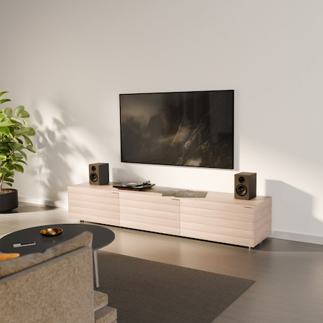 Audio Pro A28 Multiroom-Regallautsprecher in Walnuss