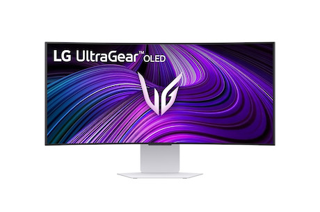 LG UltraGear™ 34GX90SA-W 34" OLED curved Smart-Gaming-Monitor mit 240 Hz, webOS und LG AI